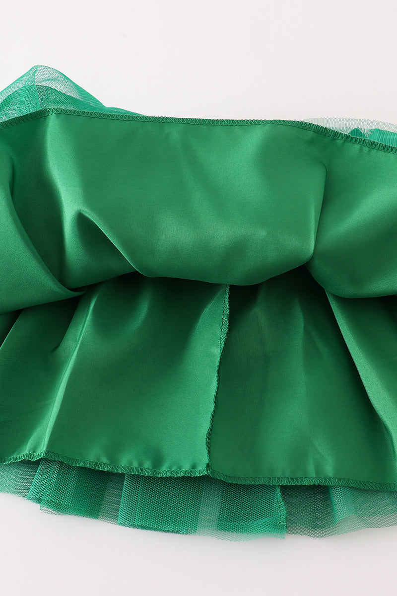 Green Santa Claus Sequin Tutu Skirt