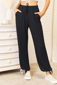 Whoopsie Daisy-Basic Bae Full Size Soft Rayon Drawstring Waist Pants with Pockets-Whoopsie Daisy