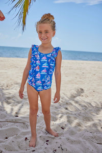 Blueberry Bay-Fair Winds One Piece Swimsuit-Whoopsie Daisy