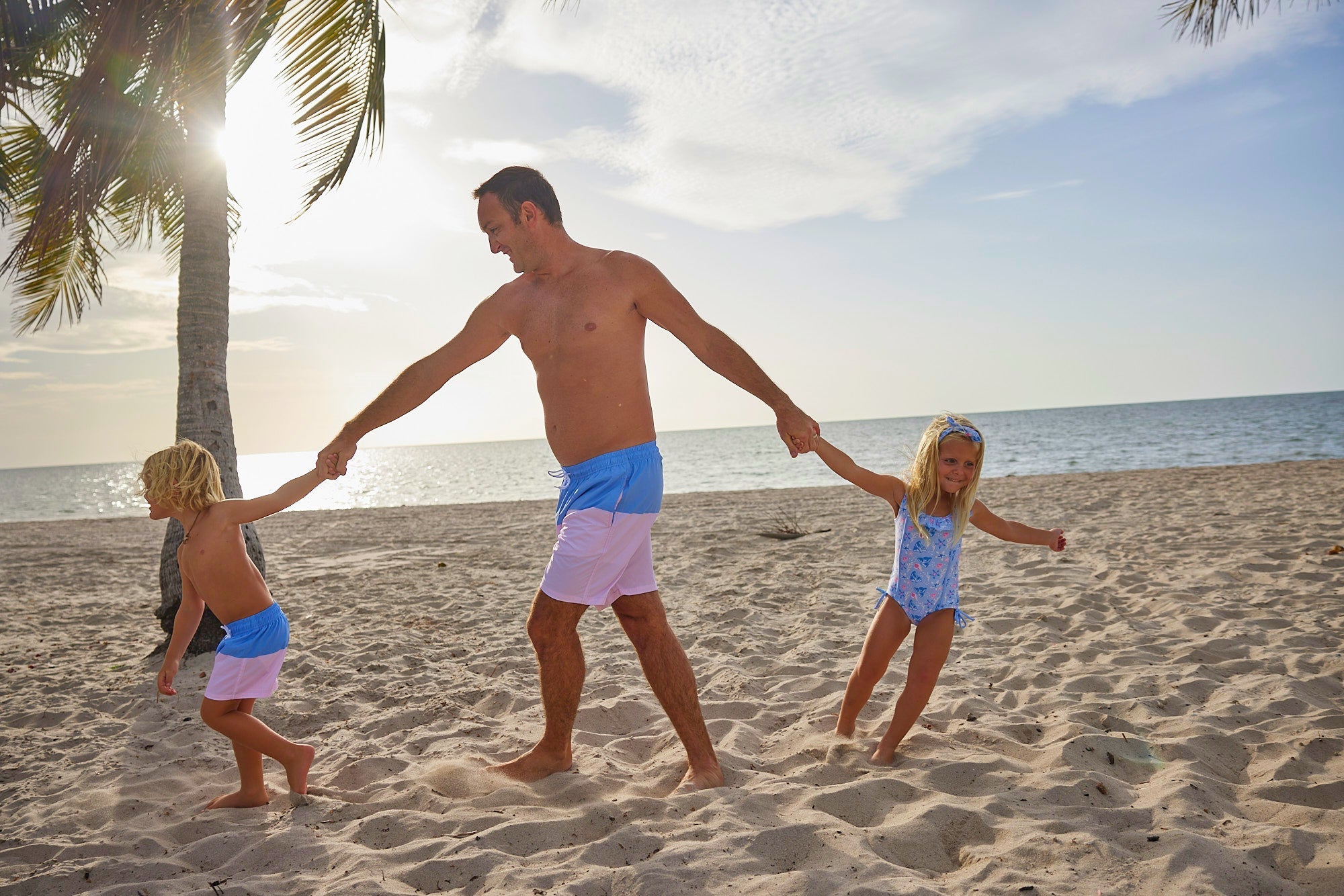 Blueberry Bay-Coastal Cabana Trunks-Whoopsie Daisy