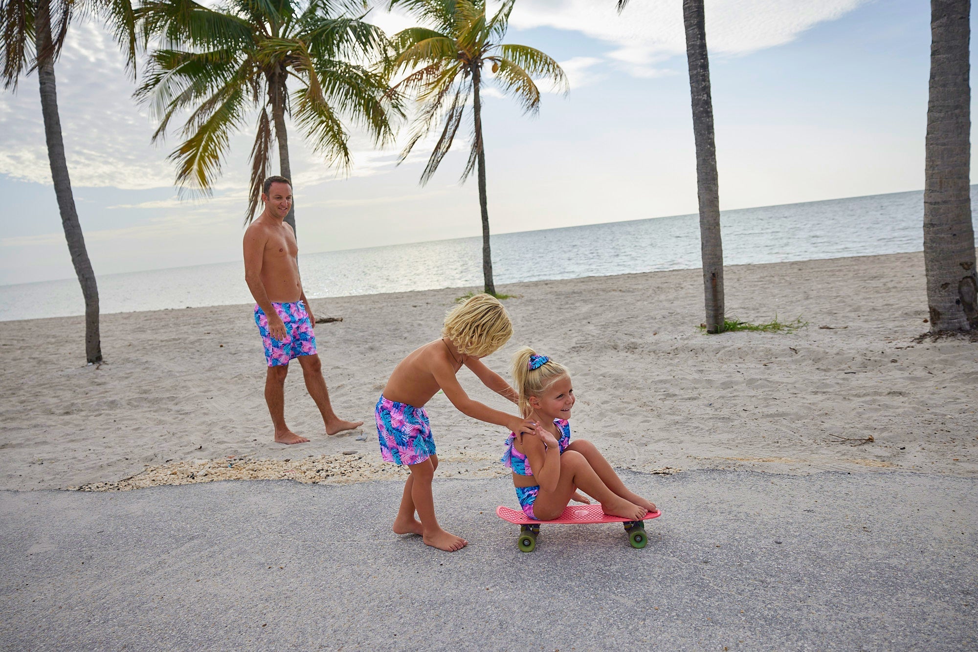 Blueberry Bay-Coastal Cabana Trunks-Whoopsie Daisy