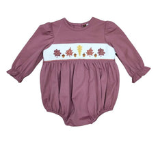 Banana Split-Banana Split Fall Days Smocked Bubble-Whoopsie Daisy