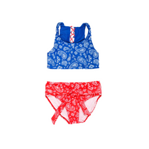 Blueberry Bay-Cape Liberty Two Piece Swimsuit (reversible)-Whoopsie Daisy