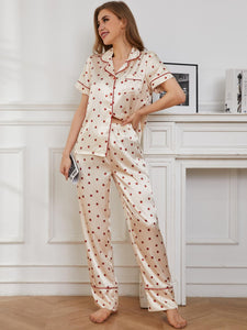 Whoopsie Daisy-Contrast Piping Pocketed Top and Pants Lounge Set-Whoopsie Daisy