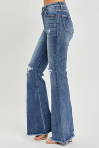 Whoopsie Daisy-RISEN High Waist Distressed Fare Jeans-Whoopsie Daisy