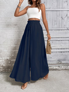 Whoopsie Daisy-Tied High Waist Wide Leg Pants-Whoopsie Daisy