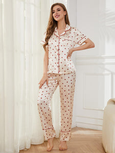 Whoopsie Daisy-Contrast Piping Pocketed Top and Pants Lounge Set-Whoopsie Daisy