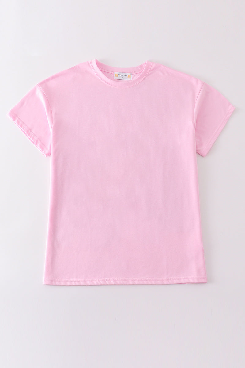 Premium Blush basic T-shirt Kids and adult