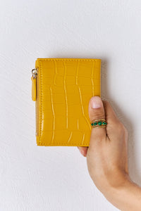 Whoopsie Daisy-David Jones Texture PU Leather Mini Wallet-Whoopsie Daisy