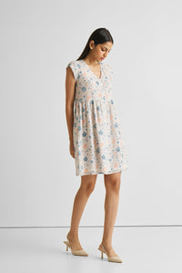 Reistor-Reistor Cap Sleeved Short Dress in Florals-Whoopsie Daisy