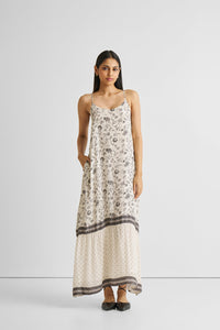 Reistor-Reistor Flowy Maxi Dress in Black Florals-Whoopsie Daisy