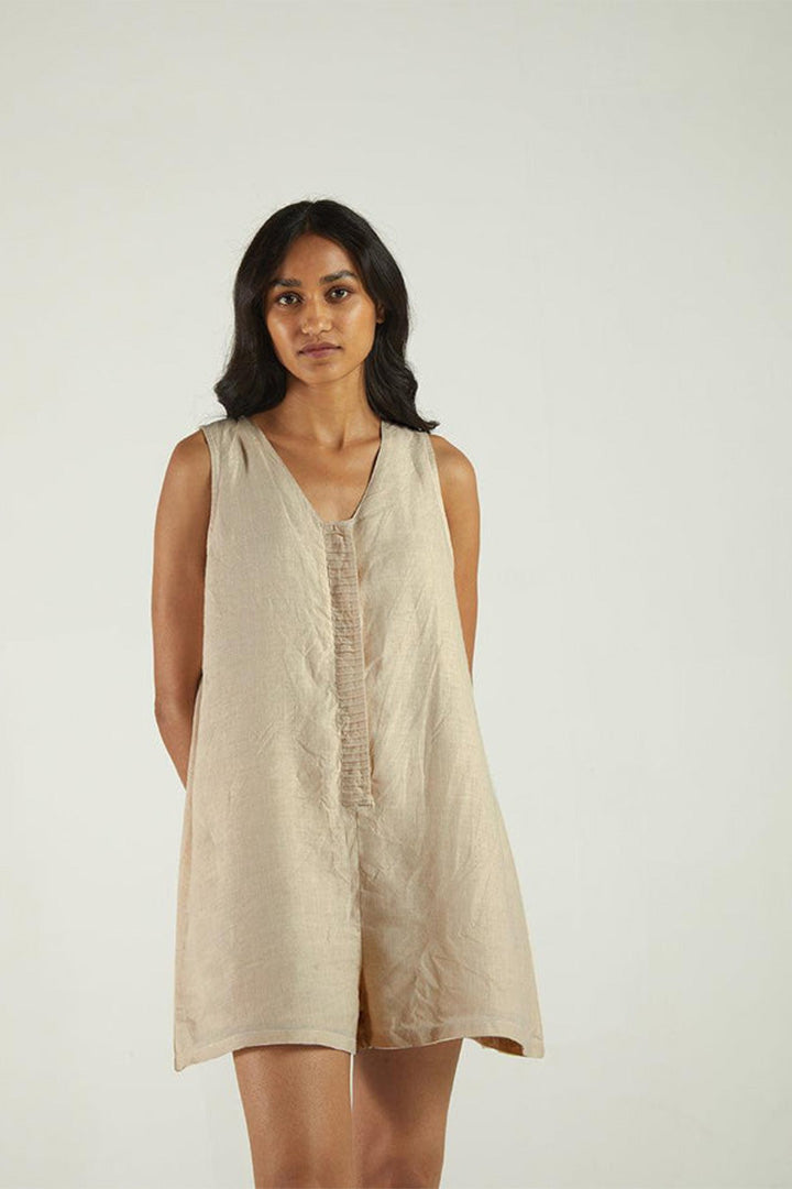 Reistor-Reistor Romp and Play Romper In Sand Beige-Whoopsie Daisy