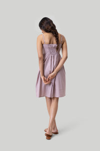 Reistor-Reistor Ruched Strappy Dress in Pink-Whoopsie Daisy