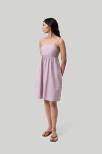 Reistor-Reistor Ruched Strappy Dress in Pink-Whoopsie Daisy