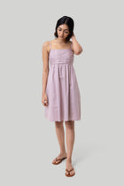 Reistor-Reistor Ruched Strappy Dress in Pink-Whoopsie Daisy