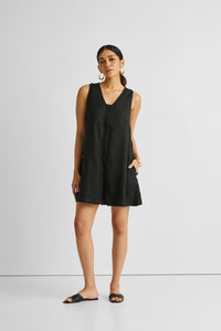 Reistor-Reistor Romp and Play Romper in Black-Whoopsie Daisy