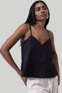 Reistor-Reistor V-neck Lace Camisole in Black-Whoopsie Daisy