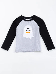 Honeydew-Honeydew Boys Ghostie Applique Tee-Whoopsie Daisy