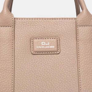 Whoopsie Daisy-David Jones Textured PU Leather Handbag-Whoopsie Daisy