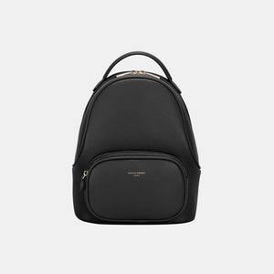 Whoopsie Daisy-David Jones PU Leather Handle Backpack-Whoopsie Daisy