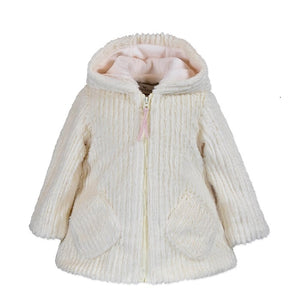 Widgeon-Widgeon Fur Pom Hooded Coat-Whoopsie Daisy